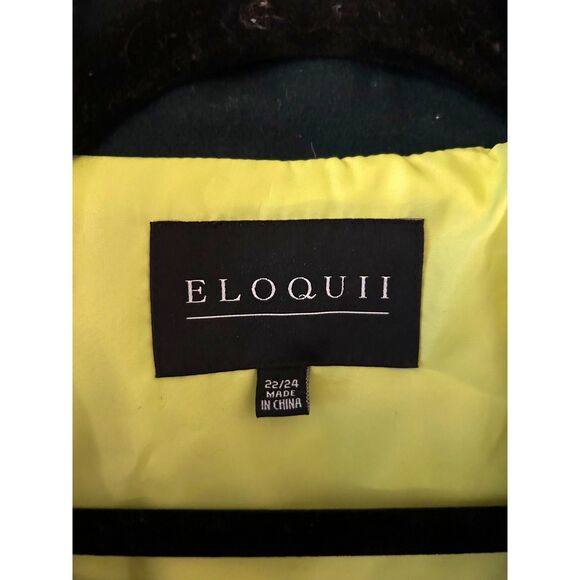 Eloquii Double Breasted two toned Trench coat Women's plus size 22/24 - Picture 5 of 8